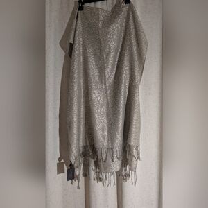 Elegant Gold Leopard Print/ Animal Print Scarf Length 72X28